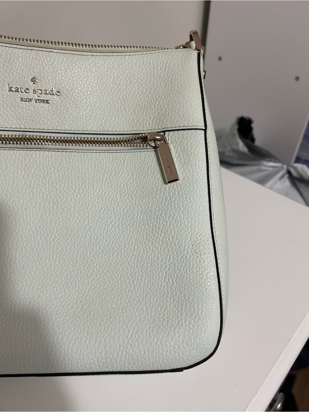 Kate Spade Charlotte Street Irini Crossbody, Mint Green, Pebbled Leather - Picture 3 of 12